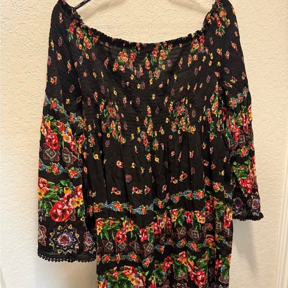 Forever 21 Floral Off-Shoulder Dress size 3X - Picture 2 of 5